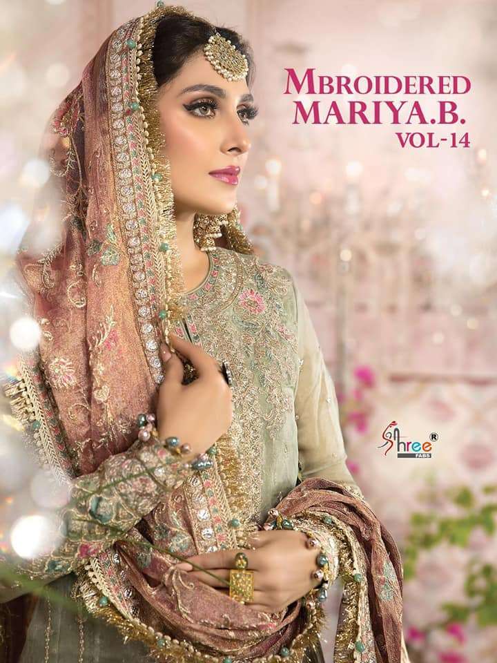 Mbroidered Mariya b Vol 14 Shree Fab 